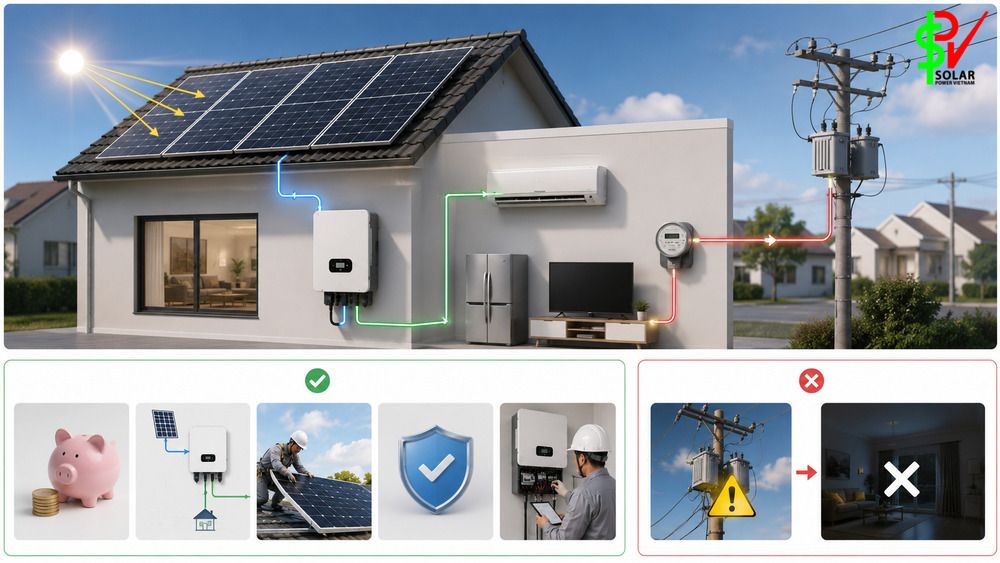 What Is A Solar Inverter? A Guide To Choosing The Right Inverter For Your Home 3 On grid solar inverter